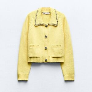 ZARA Jewel Trim Cardigan